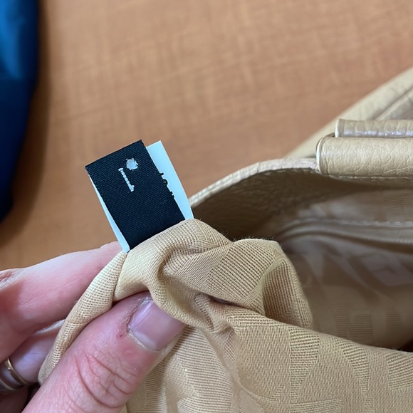 FURLA Made in Italy genuine leather pebbled mini tote beige - Picture 14 of 14